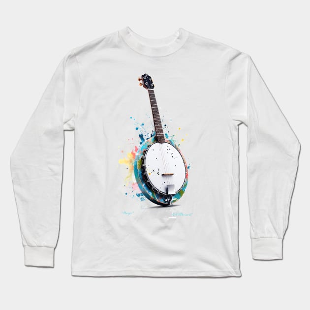 Banjo Long Sleeve T-Shirt by Urban Archeology Shop Gallery